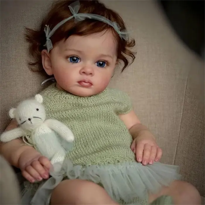 Boneca Bebê Reborn Menina 55cm Corpo de Silicone Realista