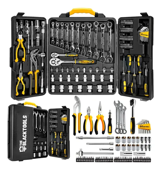Kit de Ferramentas 110 Peças TTK110 The Black Tools Aço Cromo-Vanádio
