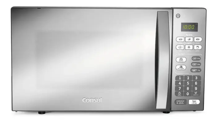 Micro-ondas CM020BF 20 Litros Espelhado com Função Descongelar - Cinza/Inox