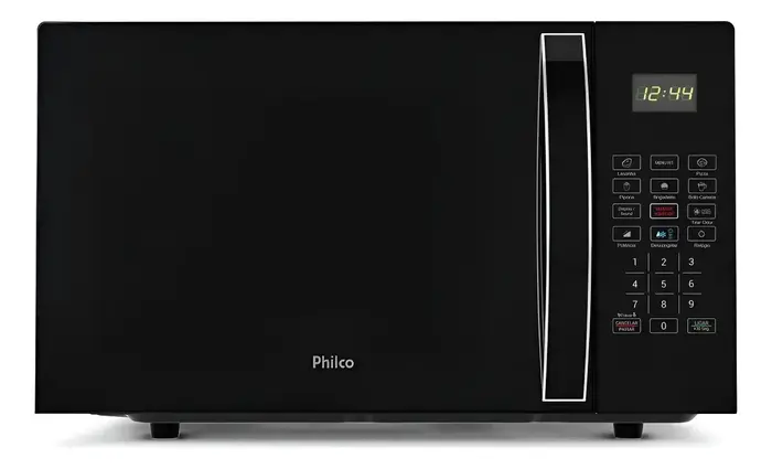 Micro-ondas Philco 28L Limpa Fácil 1100W Preto