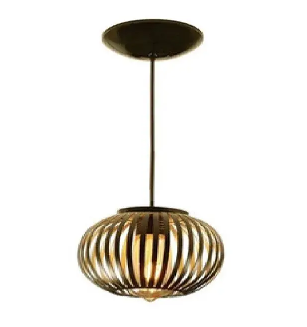 Luminária Pendente Roper Plast Mônaco Bronze E-27 19x15cm