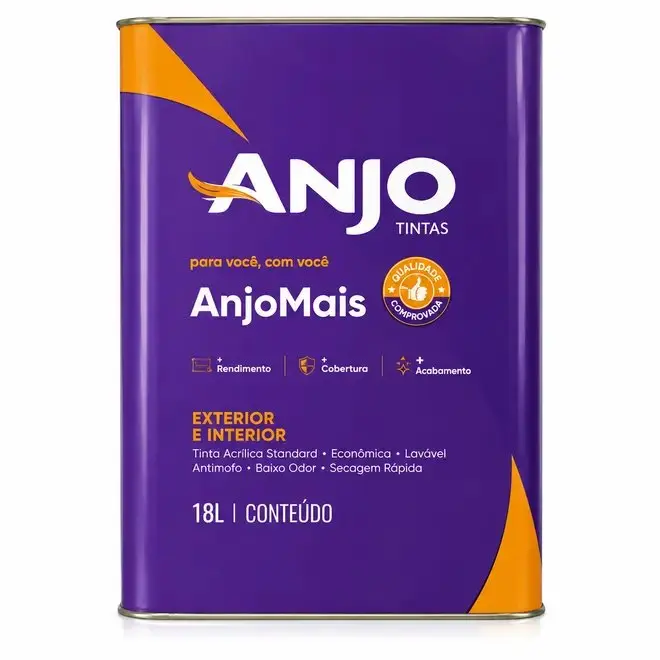 Tinta Acrílica AnjoMais Premium Fosca 18L - Branco