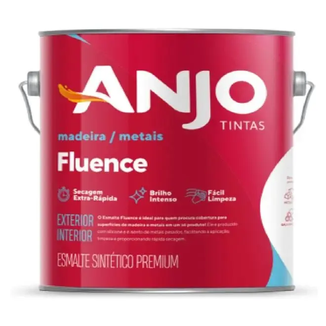 Tinta Esmalte Sintético Fluence Premium 3.6L Marrom Barroco - ANJO