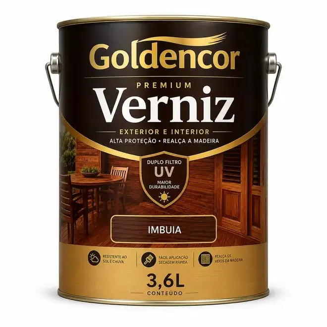 Verniz para Madeira Imbuia 3,6L - Goldencor