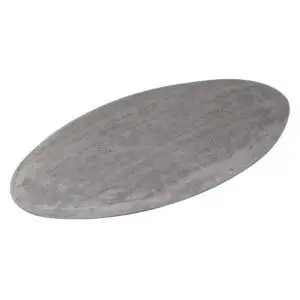 Domo Claraboia Oval Fibrocimento Cinza 38cmx25cm Brasilit
