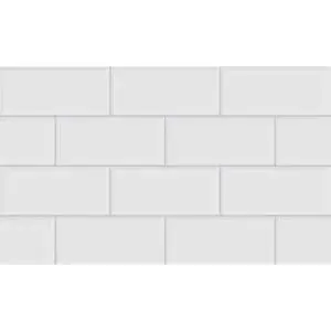 Revestimento York Delux Retificado Brilhante Branco 39x75cm 2,06m2