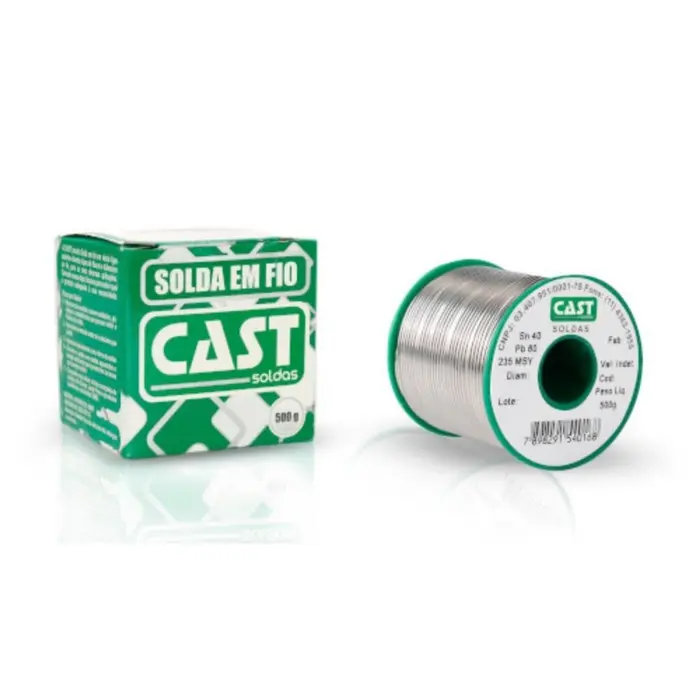 Solda em Fio 1,5MM 235 Fluxo MSY 15 500G Liga 40SN/60PB
