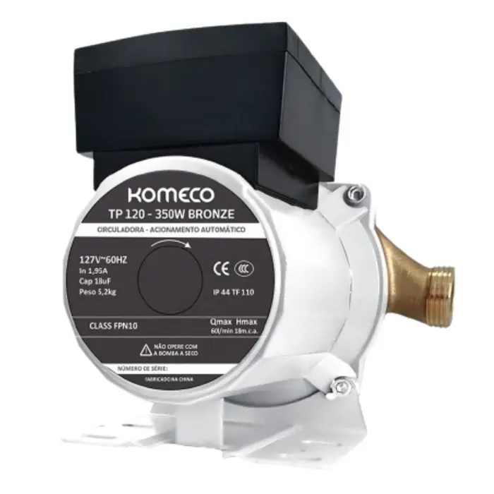 Bomba de Recirculação de Água TP 120 G1 Komeco