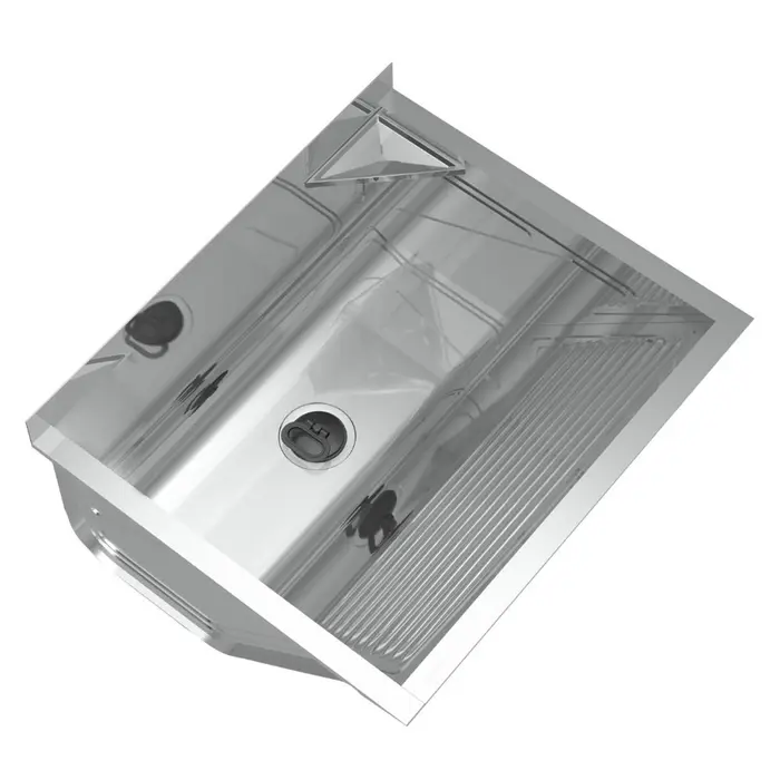 Tanque com Válvula e Suporte 32 Litros Aço Inox Brilhante Ghel Plus