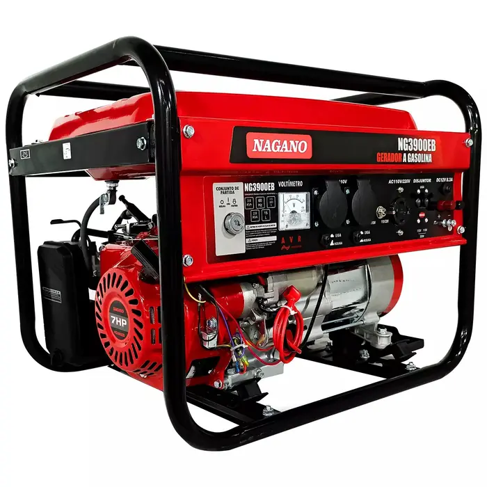 Gerador de Energia 3.8kva Gasolina Partida Elétrica 110v/220v 7hp Monofásico