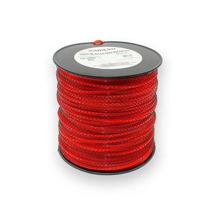 Bobina de fio de nylon quadrado 3,0 mm 2kg para roçadeira