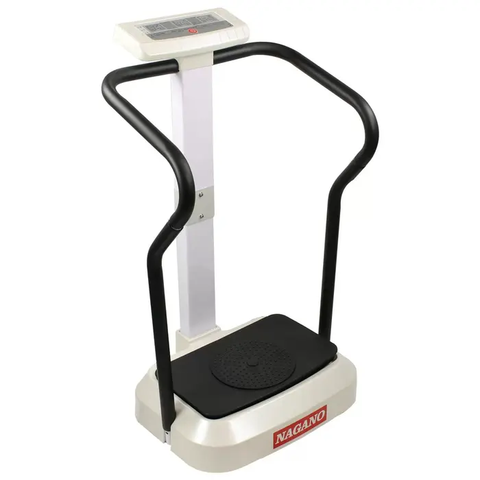 Plataforma Vibratória Elétrica Pilates 500W com Hastes Caixa de Som MP3 – NPV50