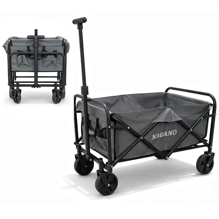 Carrinho Acampamento Praia Dobrável Multifuncional 120kg Portátil Articulado