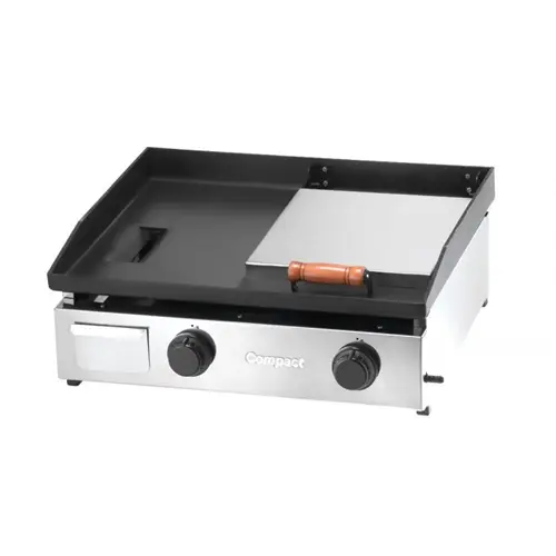 Chapa Bifeteira Lanche Compact Gás 60×50 com Prensa Abafador