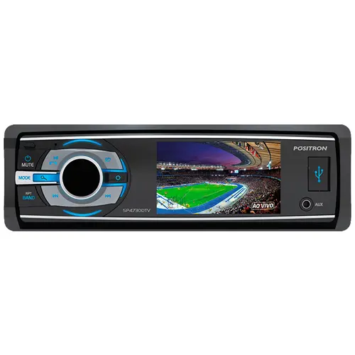 Som Automotivo SP4730DTV DVD Player TV Digital Tela LCD 3 Polegadas Painel Reclinável USB SD Card Bluetooth