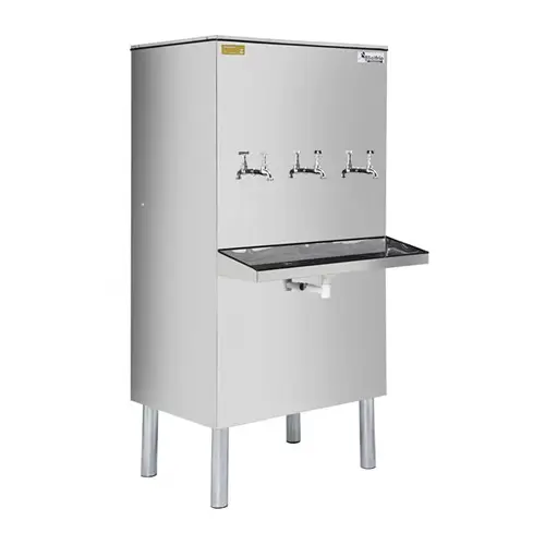 Bebedouro Industrial 100 Litros Inox com 3 Torneiras