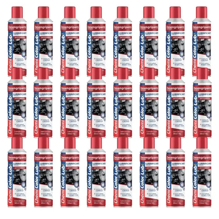 Kit 24 Desengripantes Lubrificação e Proteção 300mL 140g CHEMICOLOR-K8705