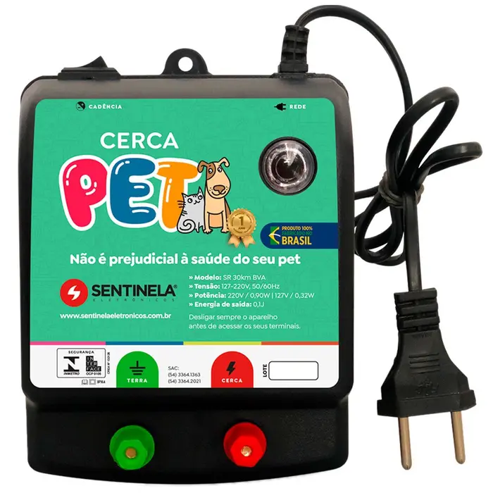 Eletrificador de Cerca para Pets 2,5J Bivolt SENTINELA-1038