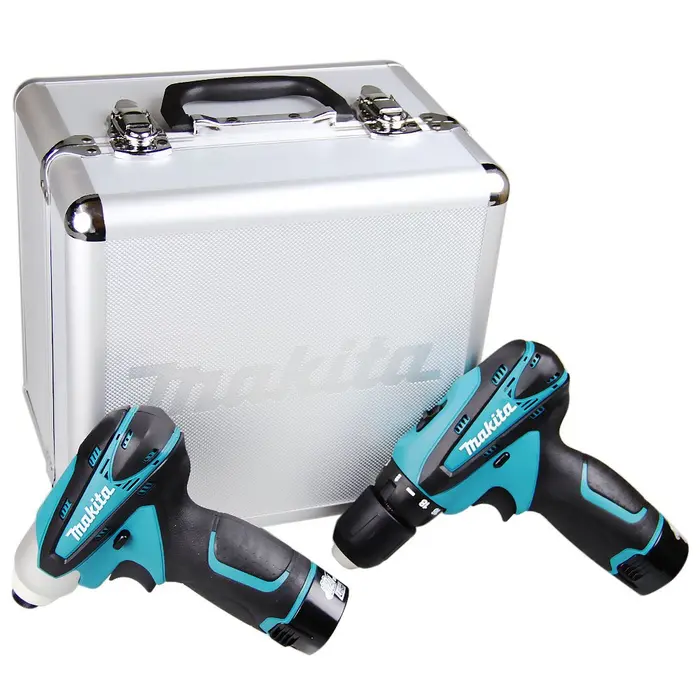 Combo de Parafusadeira Impacto e Furadeira Parafusadeira 12V Li-ion Bivolt com Maleta MAKITA-LCT204