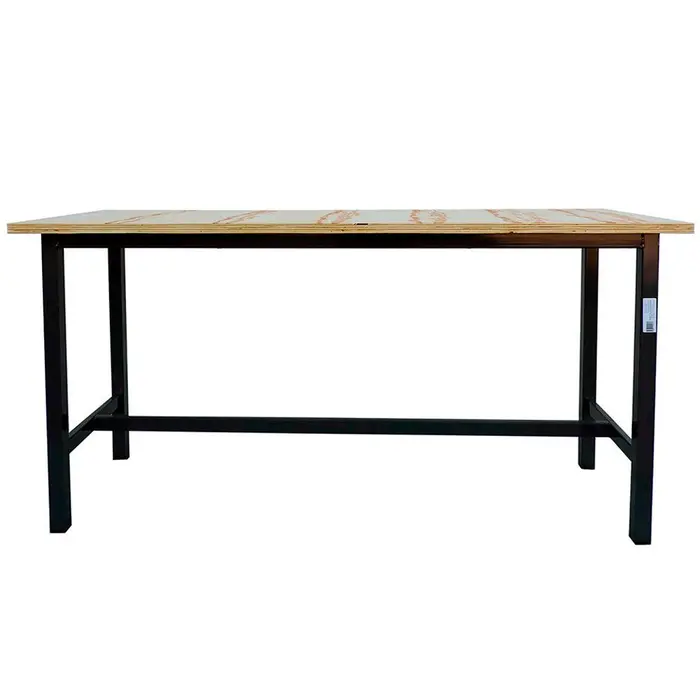 Bancada de Aço com Tampo de Madeira 1600mm com Capacidade 400 kg wm-WMB16601T30M
