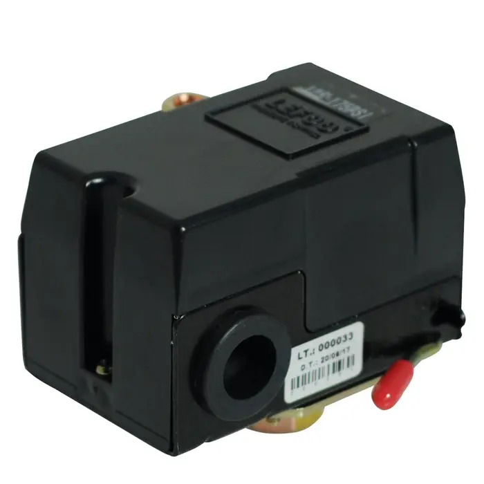Pressostato 125/175 PSI com Válvula e Chave 1 Via para Compressor CHIAPERINI-1343