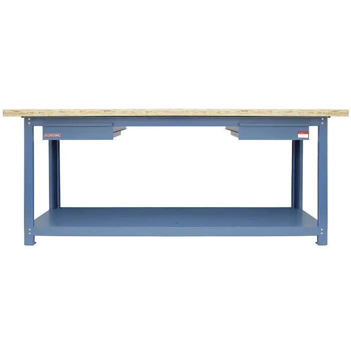 Bancada Multiuso 2000 X 600 X 40 mm com 1 Prateleira e 2 Gaveta NOCRAM-NB-11