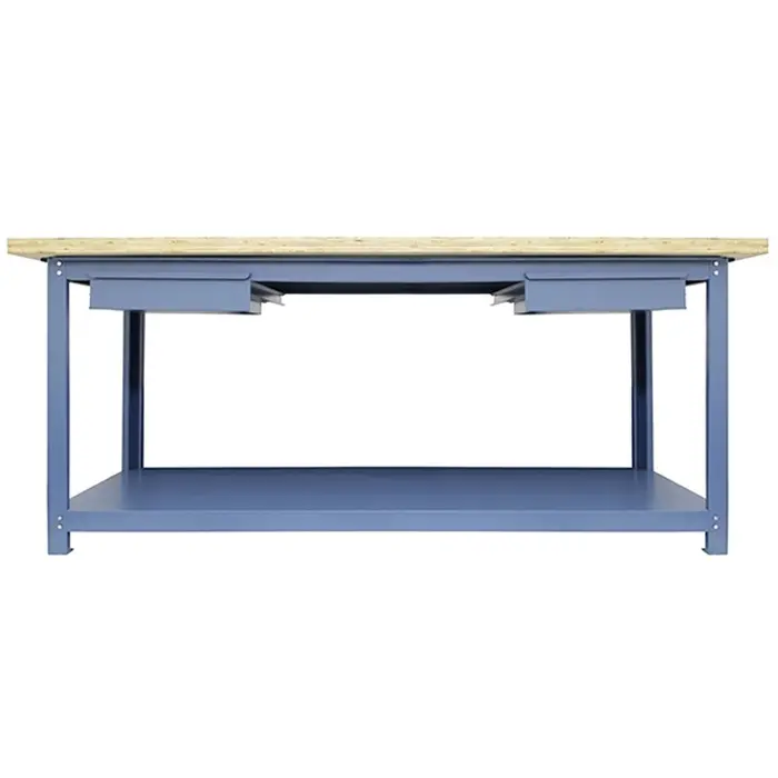 Bancada Multiuso 2000 x 800 x 40 mm com 1 Prateleira e 2 Gaveta NOCRAM-NB-12