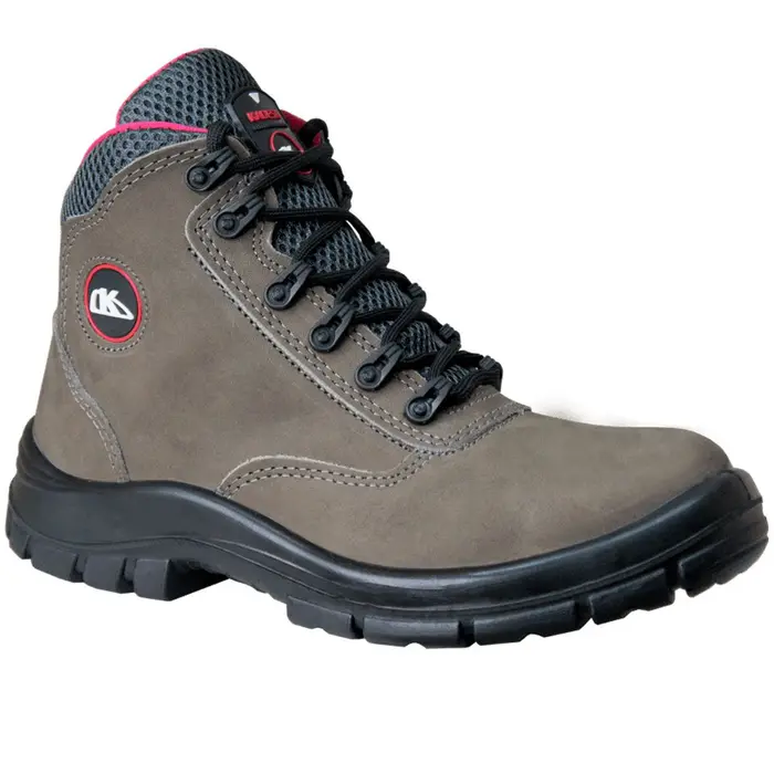 Bota de Segurança de Amarrar Feminino Cinza N°37 KADESH-330637