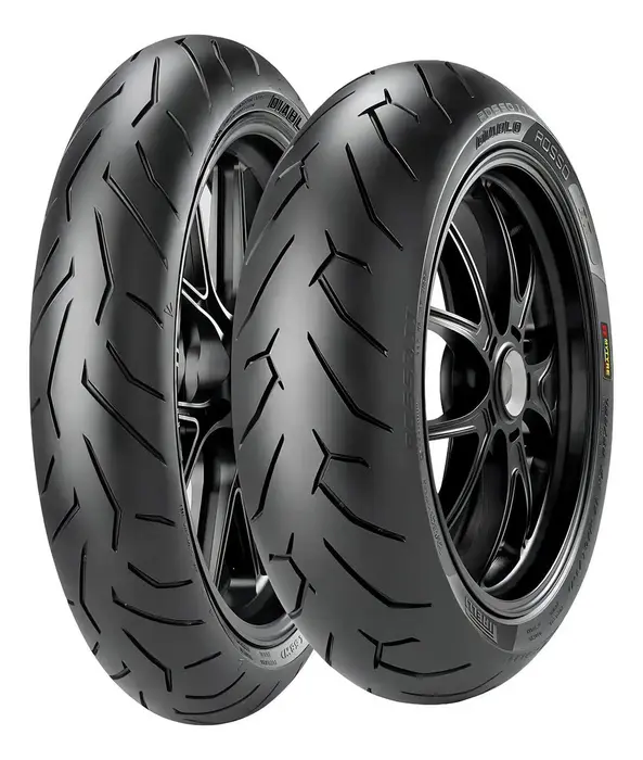 Pirelli 2 pneu 140/70r17 66h 110/70r17 54h diablo rosso 2